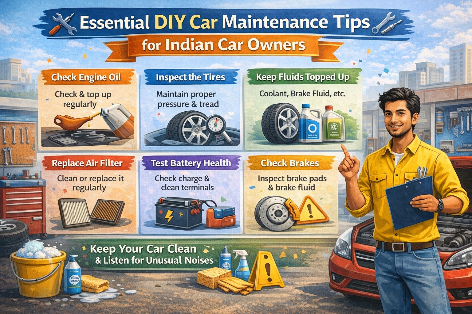 Essential DIY Car Maintenance Tips for Indian Car Owners